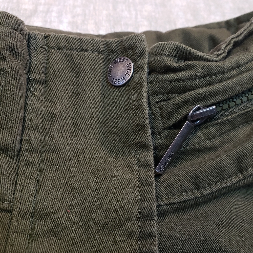 NWT Nine West Olive Green Cargo Utility Jacket Size XL - Picture 9 of 16